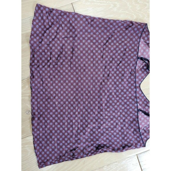 GAP Body Women's Medium Satin Polyester Cami Top Soft Geometric Tank Camisole - Picture 8 of 10